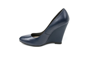 Women's toe and platform shoes isolated on white background