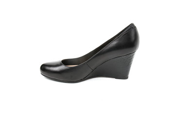 Women's toe and platform shoes isolated on white background