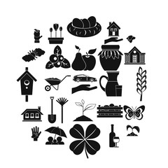 Girder icons set. Simple set of 25 girder vector icons for web isolated on white background