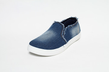 Women's shoes leather isolated on white background