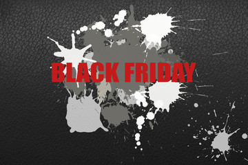 working fun and happy business concept, raster illustration on the theme of black friday sale.