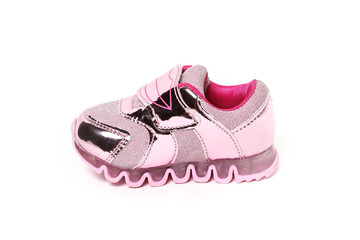 Teenager sneakers shoe isolated on white background