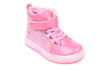 Teenager sneakers shoe isolated on white background