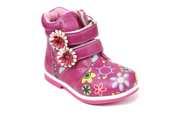 Teenager sneakers shoe isolated on white background