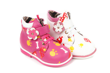 Teenager sneakers shoe isolated on white background