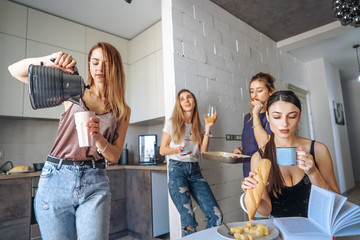 friends in the kitchen