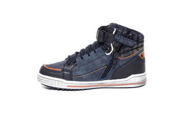 Women's sneakers shoes isolated on white background