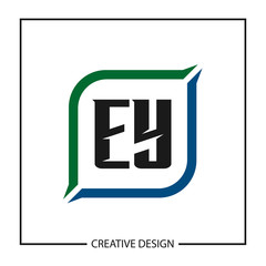 Initial Letter EY Logo Template Design Vector Illustration