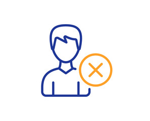 Remove User line icon