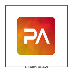 Initial Letter PA Logo Template Design Vector Illustration