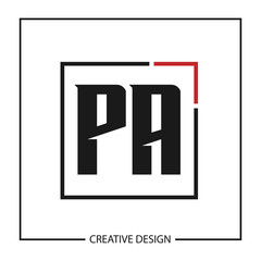 Initial Letter PA Logo Template Design Vector Illustration