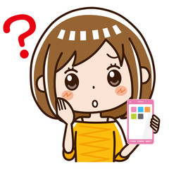 スマホ　女性　疑問