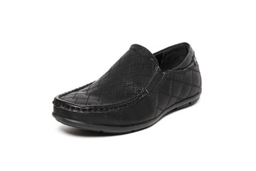 Men's leather fashion shoes isolated on white background