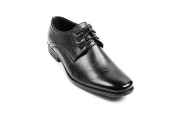 Men's leather fashion shoes isolated on white background