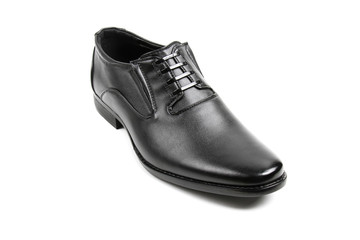Men's leather fashion shoes isolated on white background