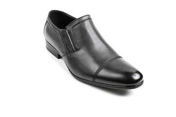 Men's leather fashion shoes isolated on white background