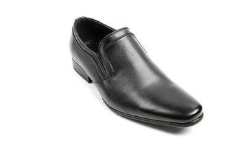 Men's leather fashion shoes isolated on white background