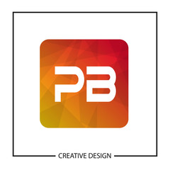Initial Letter PB Logo Template Design Vector Illustration