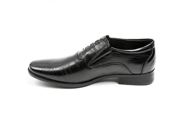 Men's leather fashion shoes isolated on white background