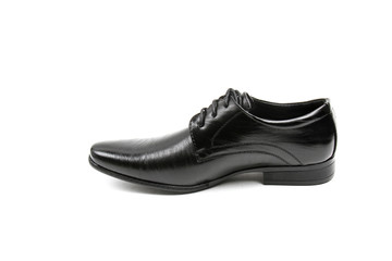 Men's leather fashion shoes isolated on white background