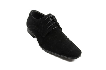 Men's leather fashion shoes isolated on white background