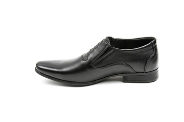 Men's leather fashion shoes isolated on white background