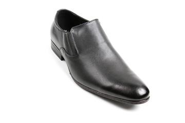 Men's leather fashion shoes isolated on white background