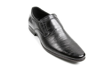 Men's leather fashion shoes isolated on white background