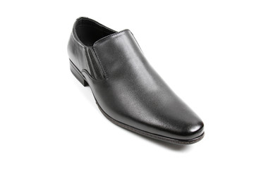 Men's leather fashion shoes isolated on white background