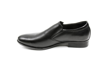 Men's leather fashion shoes isolated on white background