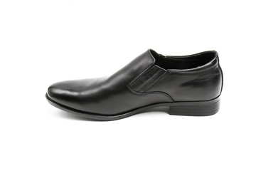 Men's leather fashion shoes isolated on white background