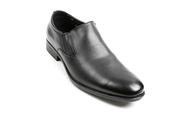 Men's leather fashion shoes isolated on white background