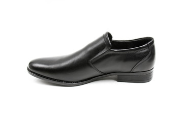 Men's leather fashion shoes isolated on white background