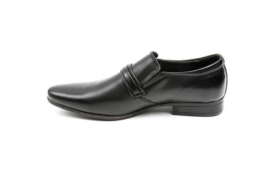 Men's leather fashion shoes isolated on white background