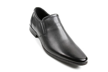 Men's leather fashion shoes isolated on white background