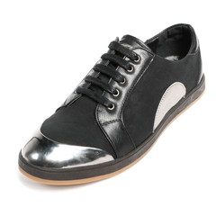 Men's leather fashion shoes isolated on white background