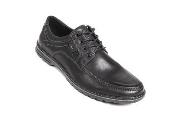 Men's leather fashion shoes isolated on white background