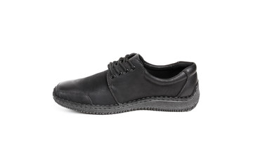 Men's leather fashion shoes isolated on white background