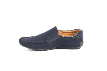 Men's leather fashion shoes isolated on white background