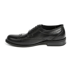 Men's leather fashion shoes isolated on white background