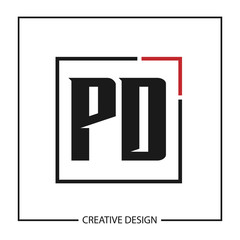 Initial Letter PC Logo Template Design Vector Illustration