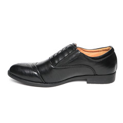 Men's leather fashion shoes isolated on white background