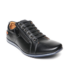 Men's leather fashion shoes isolated on white background