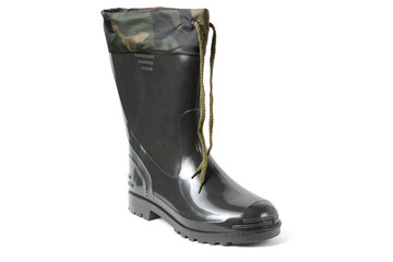 Rubber boots isolated on white background