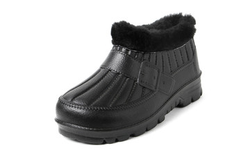 Men's leather fashion shoes isolated on white background