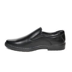 Leather men's shoes isolated on white background