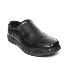 Leather men's shoes isolated on white background