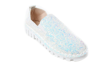 Women's Sport running sneakers shoes isolated on white background colorful