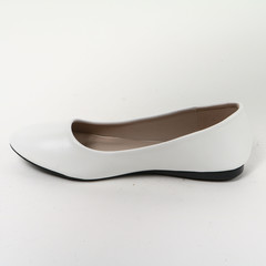 Women's demi-season shoes leather on white background