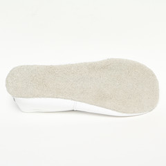 Women's demi-season shoes leather on white background